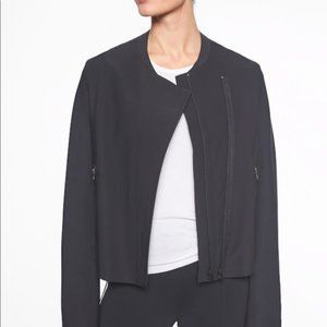 Athleta stellar moto style jacket black size small